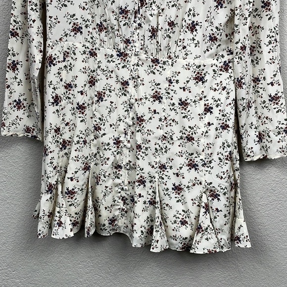 NWT Veronica Beard Riggins Dress Silk Floral Whitestone Mini Sz 12 - Picture 7 of 15